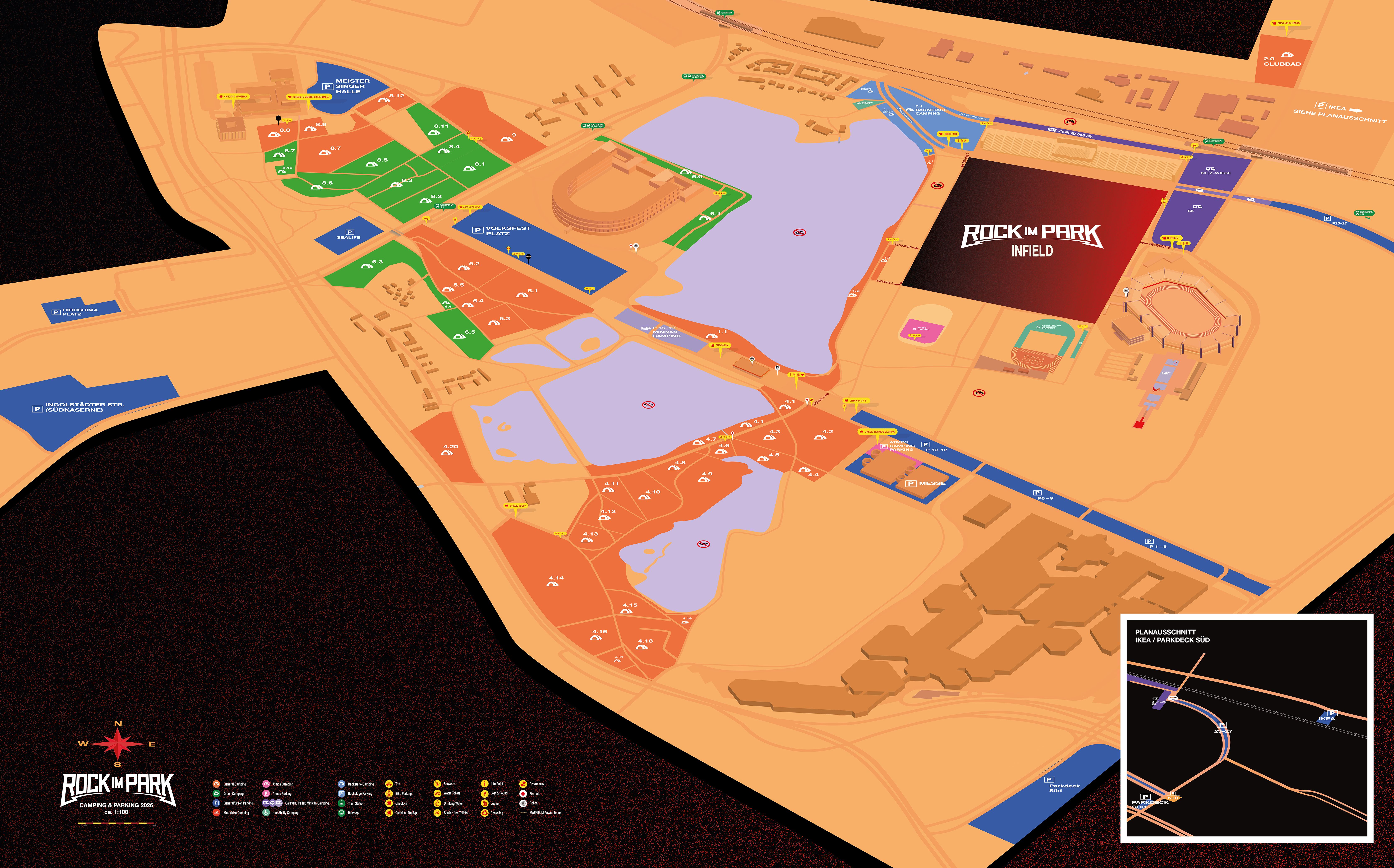 Rock im Park 2026 Site Map Outfield